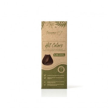 Краска стойкая для волос с маслом оливы и пантенолом серии тон № 5.35 Горький шоколад