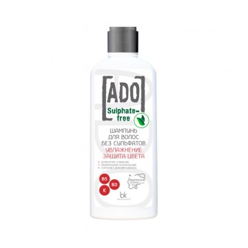 Шампунь для волос без сульфатов увлажнение защита цвета ADO